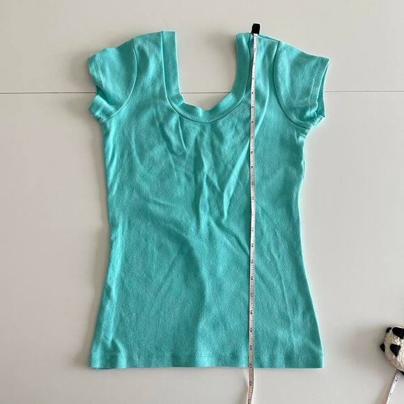 Vintage turquoise blue short sleeve baby tee - Picture 7 of 9